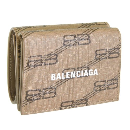 BALENCIAGA(バレンシアガ)/BALENCIAGA バレンシアガ CASH WALLET キャッシュ ウォレット 財布 三つ折り財布/ベージュ