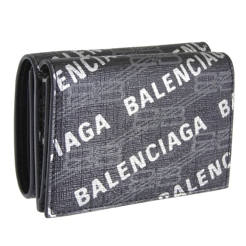 BALENCIAGA(バレンシアガ)/BALENCIAGA バレンシアガ CASH WALLET キャッシュ ウォレット 財布 三つ折り財布/ブラック