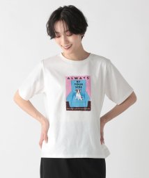 Afternoon Tea LIVING(アフタヌーンティー・リビング)/ドッグプリントTシャツ/オフホワイト