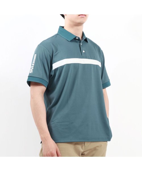 BRIEFING GOLF(ブリーフィング ゴルフ)/日本正規品 ブリーフィング ゴルフ ウェア BRIEFING GOLF MENS SLEEVE LOGO POLO RELAXED FIT BRG241M49/ブルー