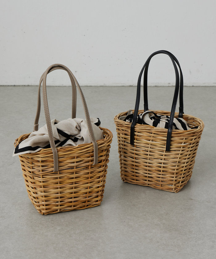 美品 Barry 籐ショルダーバッグ 頼みこみ
