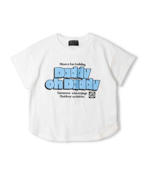 DaddyOhDaddy(ダディオダディ)/【子供服】 Daddy Oh Daddy (ダディオダディ) 日本製 ロゴプリント半袖Tシャツ 90cm～130cm V32822/ホワイト