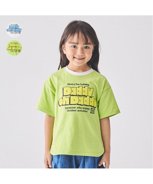 DaddyOhDaddy(ダディオダディ)/【子供服】 Daddy Oh Daddy (ダディオダディ) 日本製 ロゴプリント半袖Tシャツ 90cm～130cm V32822/グリーン