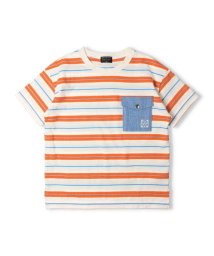 DaddyOhDaddy/【子供服】Daddy Oh Daddy (ダディオダディ)日本製 立体ボーダーポケット付半袖Tシャツ140cm～160cm V32827/506121618