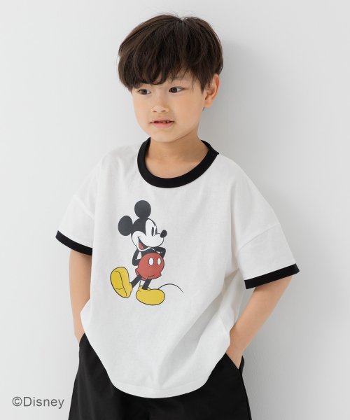 chil2(チルツー)/〈ディズニー/ミッキーマウス〉半袖Tシャツ/ホワイト