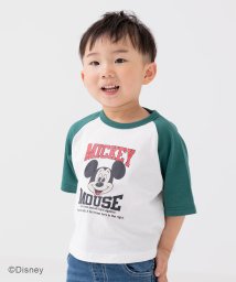 chil2(チルツー)/〈ディズニー/ミッキーマウス〉半袖Tシャツ/グリーン