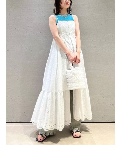 フロントオープンボリュームキャミワンピース 予めご了承ください