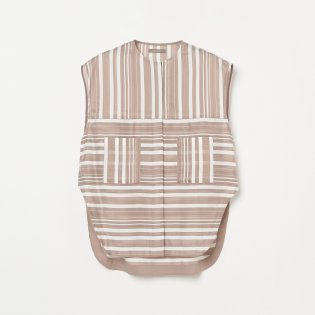 HELIOPOLE/SHEER STRIPE BLOUSE/506121853