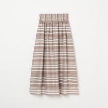 HELIOPOLE(エリオポール)/SHEER STRIPE SKIRT/ベージュ