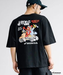 Rocky Monroe/プリントT コラボ ホンダ HONDA Tシャツ 半袖 メンズ レディース カットソー オーバーサイズ ビッグシルエット リラックス ゆったり クルーネック ル/506121880