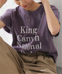 journal standard  L'essage (ジャーナルスタンダード　レサージュ)/《追加予約》【Kings】ロゴピグメントTシャツ/パープル