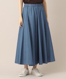 Dessin/【洗える】リネンブレンドデニム切替スカート（XS～L）/506122176