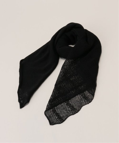 【THROW/スロー】Linen Cross Mesh Scarf スカーフ THROW/スロー