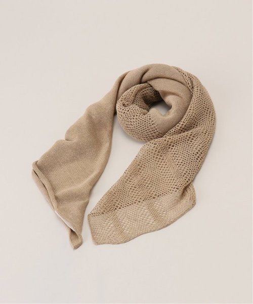【THROW/スロー】Linen Cross Mesh Scarf スカーフ THROW/スロー