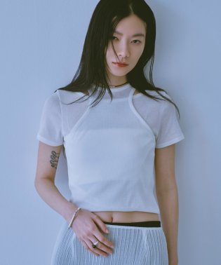 DRESSTERIOR/CODE A｜cropped layered tee/506122262
