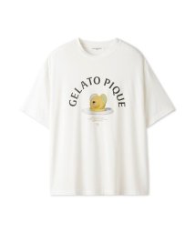 GELATO PIQUE HOMME(GELATO PIQUE HOMME)/【接触冷感】【HOMME】レーヨンベアケーキモチーフTシャツ/OWHT
