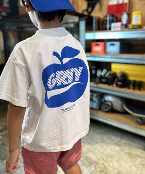 GROOVY COLORS(グルービーカラーズ)/APPLE GRVY Tシャツ/ホワイト