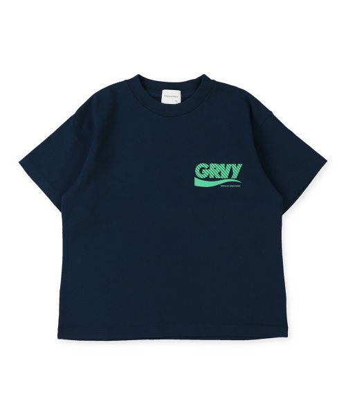 GROOVY COLORS(グルービーカラーズ)/APPLE GRVY Tシャツ/ネイビー