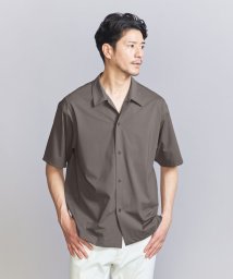 BEAUTY&YOUTH UNITED ARROWS(ビューティーアンドユース　ユナイテッドアローズ)/【WEB限定 WARDROBE SMART】キャンプカラーシャツ【接触冷感】/DK.BROWN