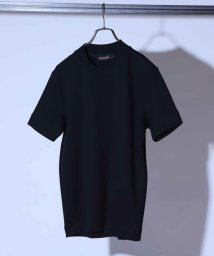 UNION STATION(ユニオンステーション)/シルケットスムースクルーネックテーラーTシャツ/ブラック