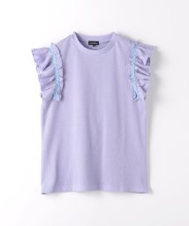 green label relaxing （Kids）(グリーンレーベルリラクシング（キッズ）)/ハニカム ナミナミテープ Tシャツ 140cm－160cm/LILAC