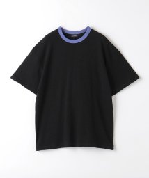 green label relaxing （Kids）(グリーンレーベルリラクシング（キッズ）)/ハニカム リンガーTシャツ 140cm－160cm/BLACK