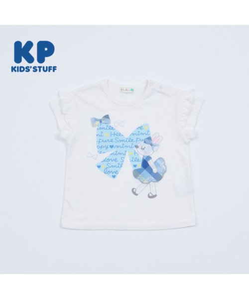 KP(ケーピー)/KP(ケーピー)mimiちゃん半袖Tシャツ80～90/オフホワイト