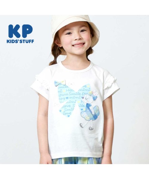 KP(ケーピー)/KP(ケーピー)mimiちゃん半袖Tシャツ100～130/オフホワイト