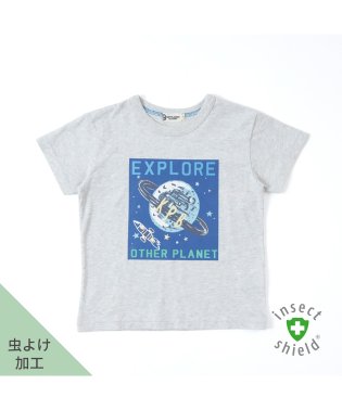 KP/KPBOY(ケーピーボーイ)ｘCAYA 虫除け機能（インセクトシールド）宇宙プリント半袖Tシャツ140/506102897