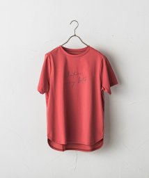 MAYSON GREY(メイソングレイ)/ハンドメッセージロゴTシャツ≪洗濯機で洗える≫/レッド