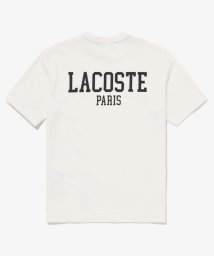 GLOSTER(GLOSTER)/【LACOSTE/ラコステ】バックプリント クルーネックTシャツ ワンポイントロゴ/ホワイト