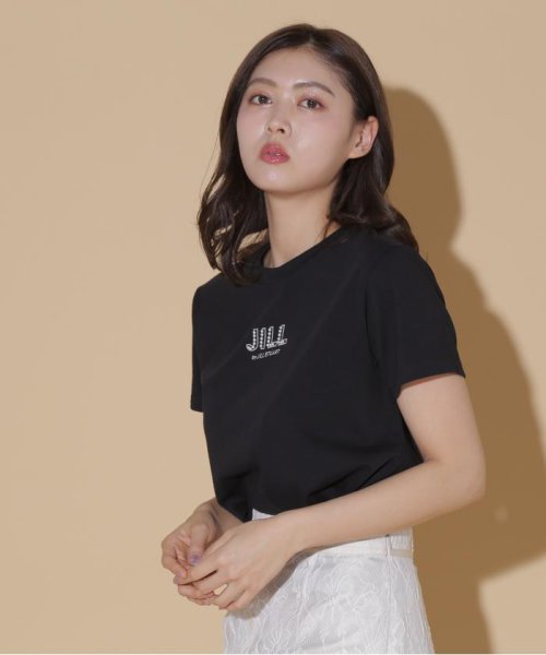オーガニックコットンパール刺繍ロゴTシャツ(506122603) | ジル バイ 