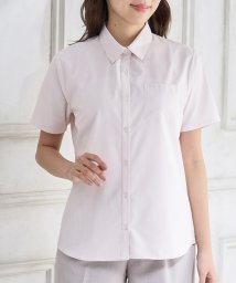 Honeys(ハニーズ)/半袖レギュラーシャツ トップス シャツ カッターシャツ 大きいサイズ オフィス /ピンク