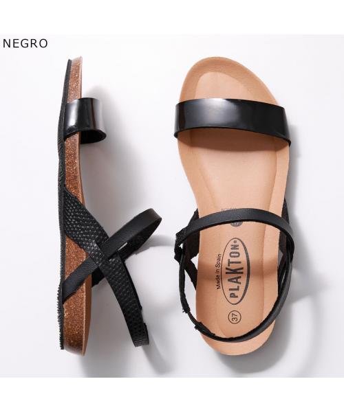 PLAKTON サンダル 715545 フラット コンフォートサンダル PLAKTON サンダル フラット