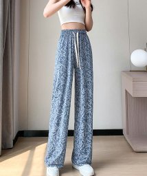 shoppinggo(ショッピングゴー)/夏服 ワイドパンツ サマーパンツ ストレート ゆったり リラックスパンツ ボトムス ガウチョパンツ シンプル ベーシック 韓国ファッション/その他系2