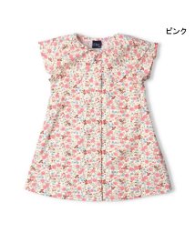 Crescent(クレセント)/【子供服】 crescent (クレセント) 衿付小き花柄ワンピース 80cm～130cm N42331/ピンク