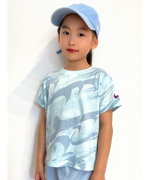 NIKE(NIKE)/キッズ(105－120cm) Tシャツ NIKE(ナイキ) NKG PREP IN YOUR STEP TEE/LIGHT BLUE