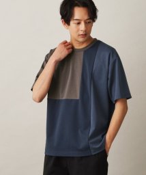 THE SHOP TK(ザ　ショップ　ティーケー)/ポンチパネル半袖Tシャツ/グレー（512）