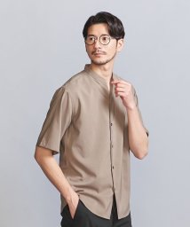 BEAUTY&YOUTH UNITED ARROWS(ビューティーアンドユース　ユナイテッドアローズ)/【WEB限定 WARDROBE SMART】ドレープ  バンドカラー スキッパーシャツ/MD.BROWN