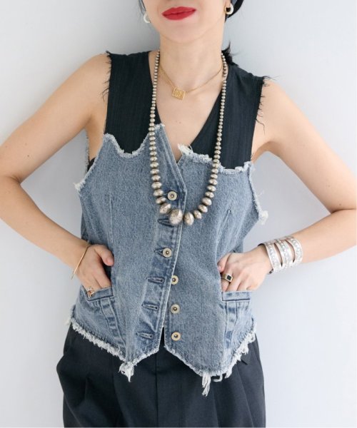 OUT OF FRAMe デニムドッキングミニベスト OUT OF FRAMe FRAMeWORK