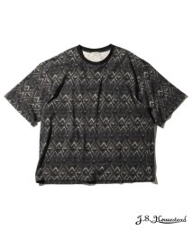 J.S Homestead(ジャーナルスタンダード　ホームステッド)/【J.S.Homestead】FOLK CRAFT PRINT PKT TEE/グレー