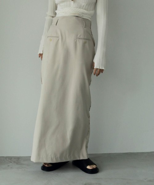CANAL JEAN(キャナルジーン)/anuke(アンヌーク) "Twill Pocket Skirt"ツイルポケットスカート/62410803/アイボリー