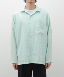 EDIFICE(エディフィス)/MARKAWARE OPEN COLLAR SHIRT A24A－16SH01C/グリーンE