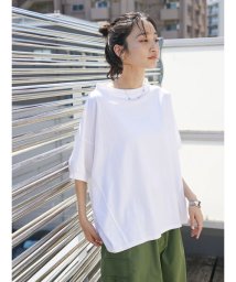 CRAFT STANDARD BOUTIQUE(クラフトスタンダードブティック)/シルケット天竺 ボトルネックドルマンTee 5/S/オフホワイト