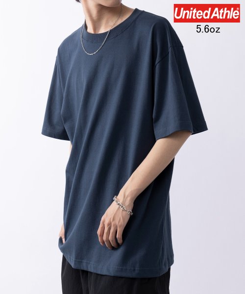 United Athle(ユナイテッドアスレ)/【UNITED ATHLE / ユナイテッド アスレ】5.6oz トップス Tシャツ 半袖 無地 コットン100% ユニセックス 推し活 カラバリ 5001/ネイビー系1