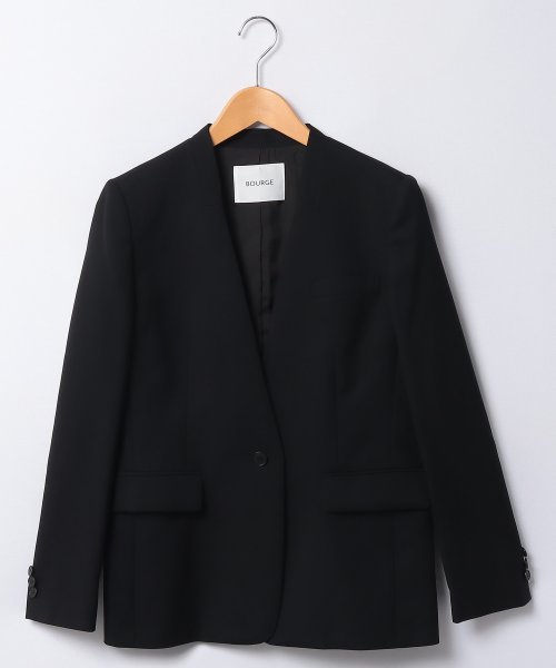 ノーカラージャケット 