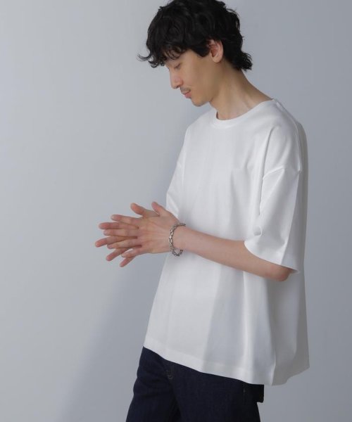nano・universe(ナノ・ユニバース)/アンチスメル ルーズクルーネックTシャツ 半袖/ホワイト
