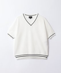 LANVIN COLLECTION(ランバンコレクション（レディス）)/Vネックプルオーバー/オフホワイト