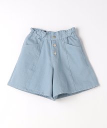 green label relaxing （Kids）(グリーンレーベルリラクシング（キッズ）)/カラーツイルキュロット 100cm－130cm/LT.BLUE