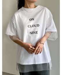 Re:EDIT/[2点セット]ロゴTシャツ×チュールTシャツアンサンブル/506097580